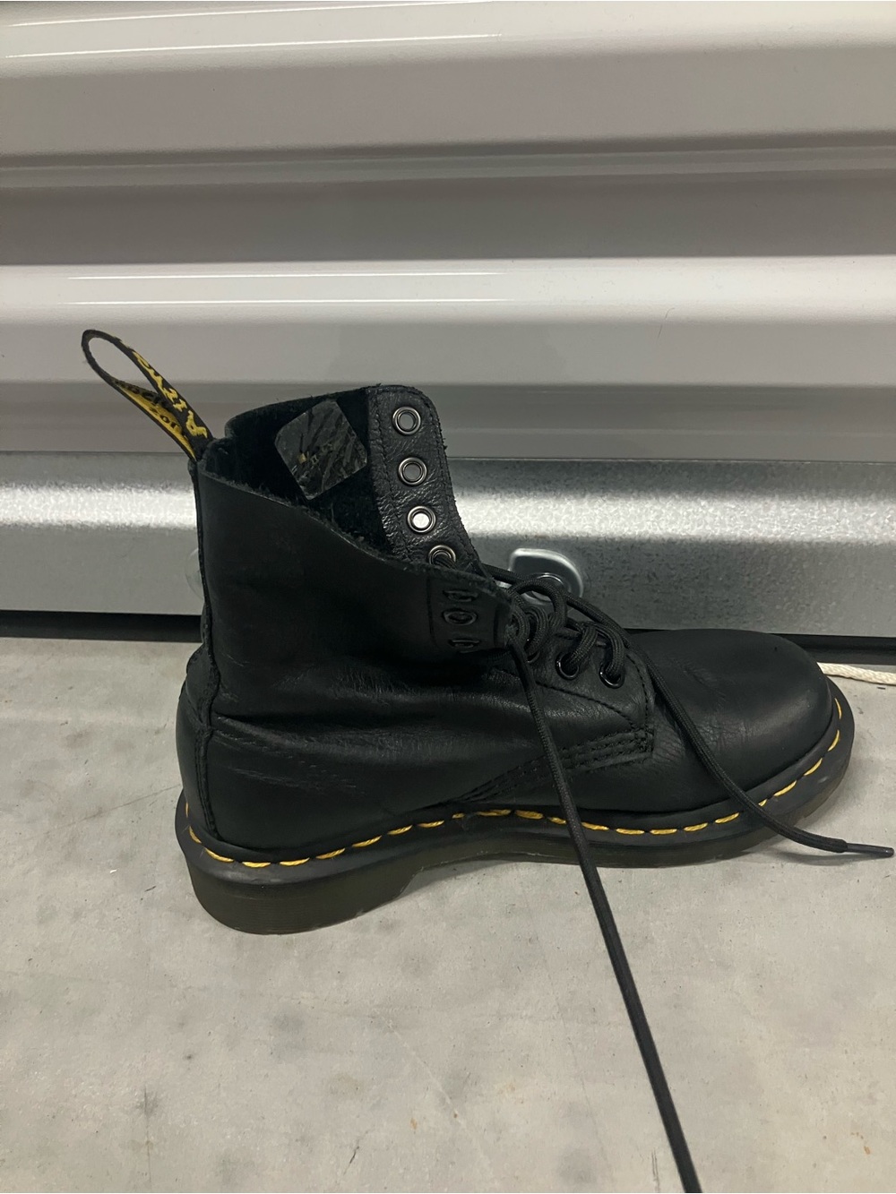 Dr. Martens Pascal Black Leather Lace-Up Boots - Picture 4 of 7